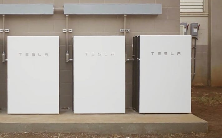 Image of a commercial Tesla Powerwall installation powering a local Townsville small business